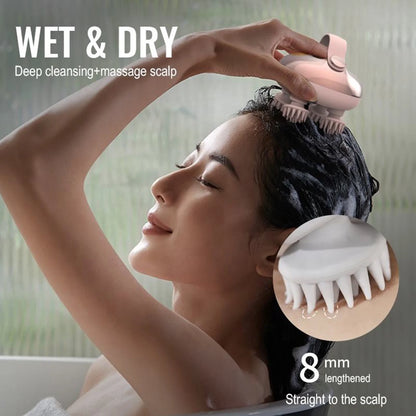 Handheld Massager with 4 Removable Massager Heads Waterproof Scalp Massager